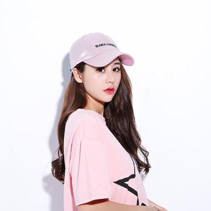 字母刺绣丝绸棒球帽