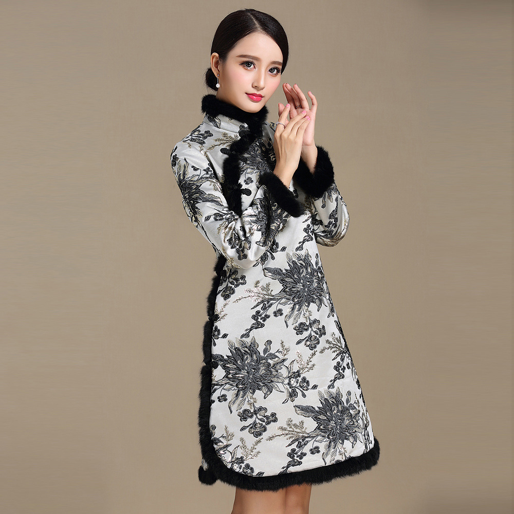 正品[长袖旗袍 时尚]长袖旗袍裙秋装时尚评测 长