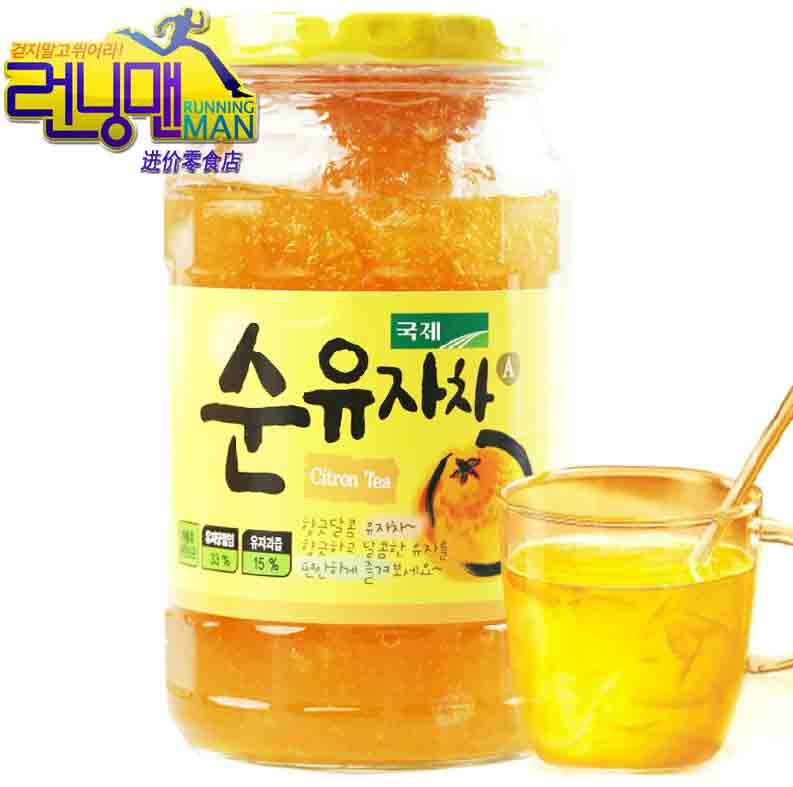 进口零食 韩国进口国际蜂蜜柚子茶水果茶养生茶冲饮560g 特价