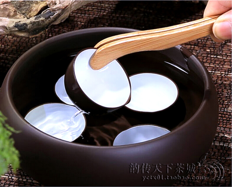 陶瓷玻璃宜兴紫砂茶洗杯洗洗茶碗洗茶杯碗茶具套装功夫茶具配件