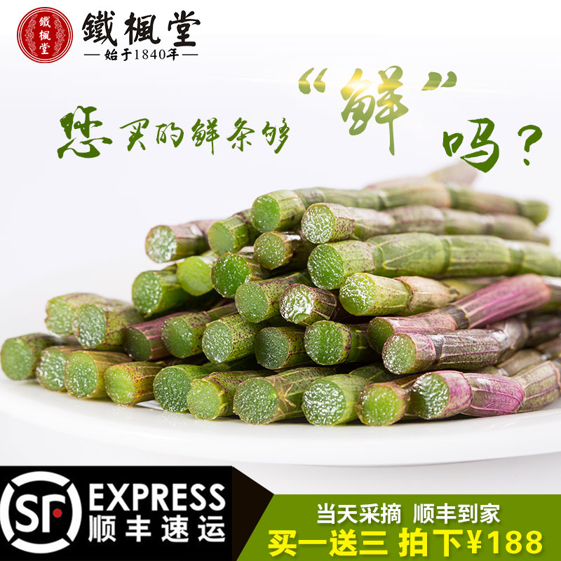铁枫堂 正宗乐清雁荡山铁皮石斛鲜条（特级）三年新鲜石斛250g
