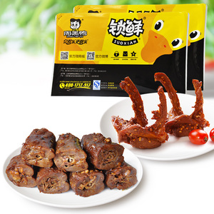 周黑鸭盒装卤鸭脖