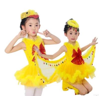 少儿童演出服动物表演服装幼儿园小鸟舞蹈服话