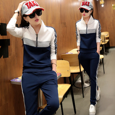 2016秋装新款女装时尚休闲套装春秋季卫衣潮