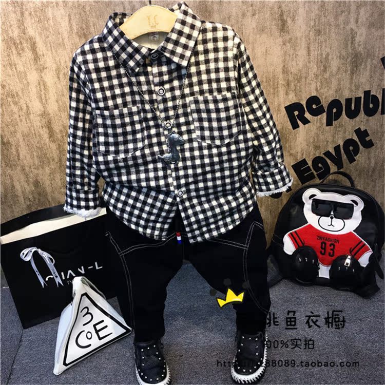 正品[男宝宝衬衫]男宝宝衬衫裁剪图评测 宝宝衬