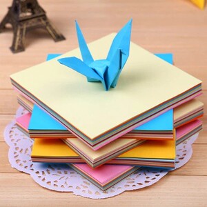 儿童剪纸折纸专用纸diy幼儿手工制作折纸正方形手工彩纸100张/包