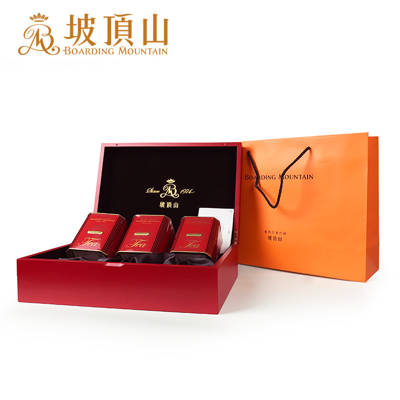 【促销】坡顶山茶叶印度大吉岭红茶高档高端礼品礼盒装360g