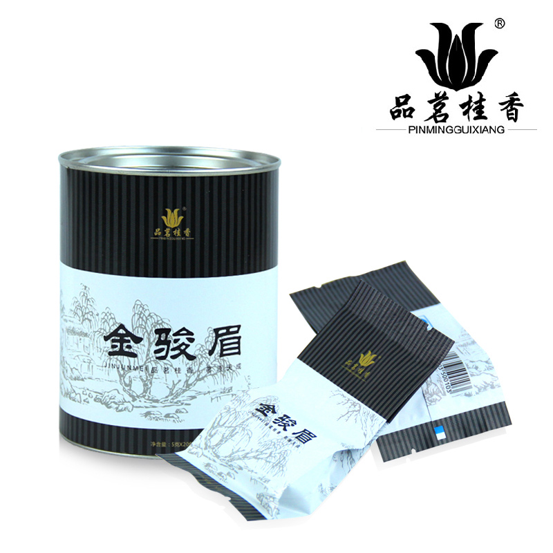 品茗桂香 红茶金骏眉福建武夷山明前茶叶独立小泡包装精美礼盒装