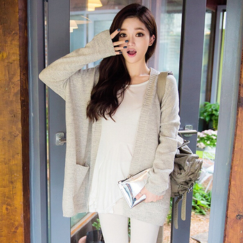 FeiFei 韩国正品代购.<em>秋装</em>新款宽松<em>长版</em>口袋开