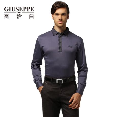 淘宝网购物-Giuseppe乔治白 2014秋冬季新款男士长袖t恤新款男装商休闲T恤男-淘宝清仓特卖-345折扣网
