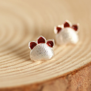 清新创意纯银耳钉