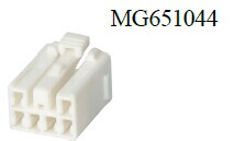 mg651044国产汽车pcb护套40010-6y 6p连接器接插件插头