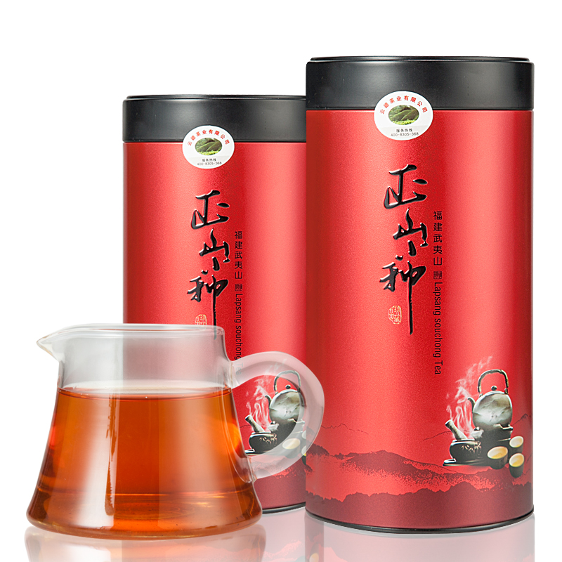 云德茶叶春茶正山小种散装袋装茶叶 特级新红茶罐装礼盒装250g