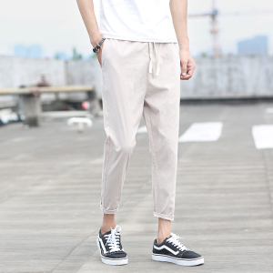 男士薄款九分裤