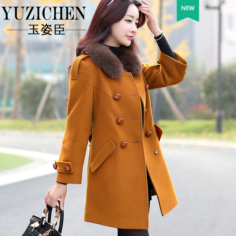 2015韩版女春款羊毛女装春季羊绒呢子大衣冬装中长款春装毛呢外套