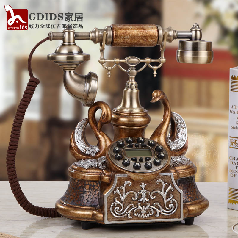 奢华仿古电话机 家用高档欧式座机 复古老式电