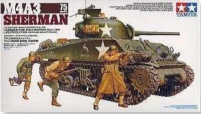 拼装战车模型 美军谢尔曼早期型坦克车 / 装甲战车