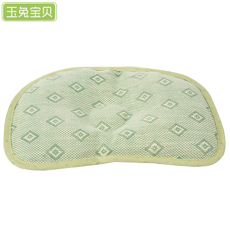 婴儿定型枕 宝宝夏季凉枕 荞麦儿童枕头 茶叶枕头 防偏头凉席枕头