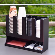 外带取杯器 亚克力星巴克咖啡奶茶店塑料纸杯放一次性杯子分杯器