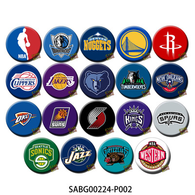 nba西部联盟各队logo 冰箱贴徽章 职业篮球 来图定制