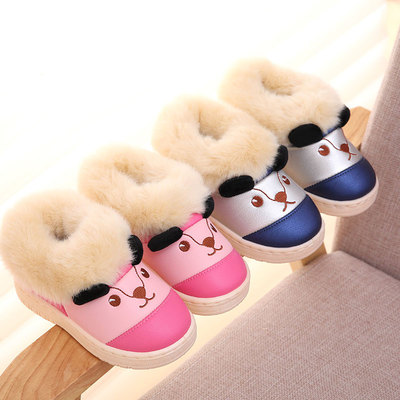 宝宝棉鞋冬季儿童1岁半雪地靴2女童鞋3男童4