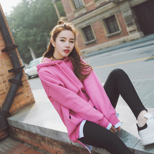 假两件连帽长袖卫衣