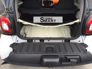 09-16年新版 奔驰smart 后行李箱静音垫 后备箱隔音垫 隔热垫