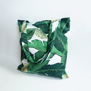 绿植单肩斜跨帆布袋