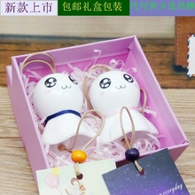 包邮 晴天娃娃陶瓷情侣风铃女生卧室阳台挂饰生日节日毕业创意礼物