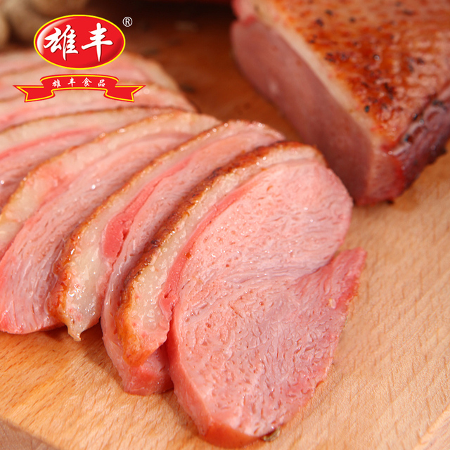 雄丰烟熏鸭胸肉原味鸭脯肉180g10包家庭酒店鸭肉厂家直销批发易购搜