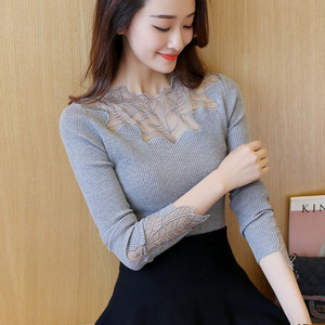 长袖针织弹力打底衫