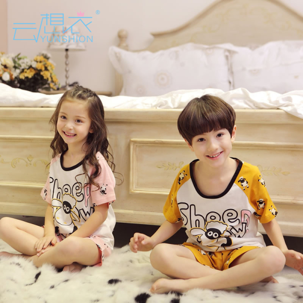 正品<em>儿童睡衣</em> 夏季韩版 <em>儿童睡衣</em> 夏天小孩中大