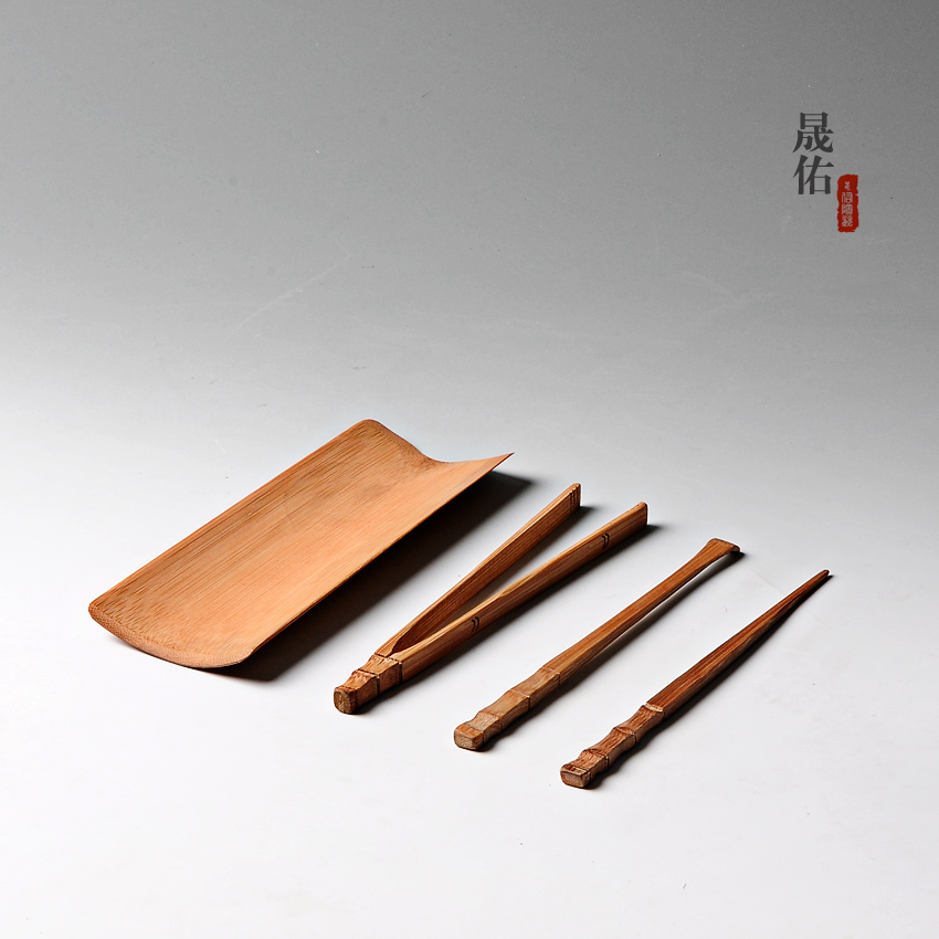 竹制茶则茶勺茶匙茶道六君子功夫茶具茶道配件 纯手工打磨 赏茶荷