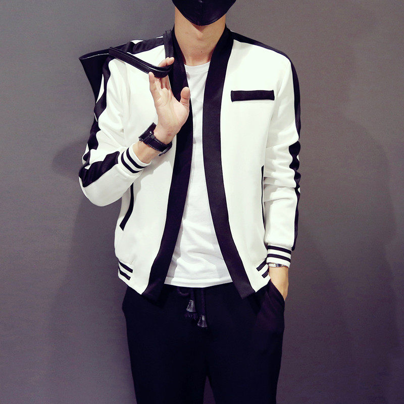 [2015爆款]秋<em>中长款棒球服开衫卫衣</em>情侣装青年