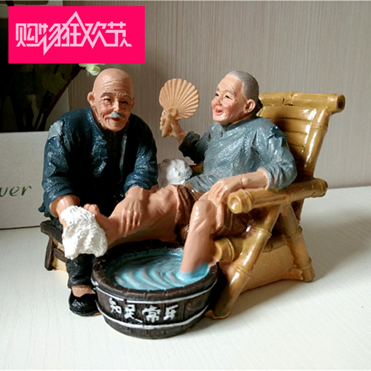 老头老太摆件