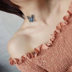 气质时尚隐形蝴蝶翅膀项圈