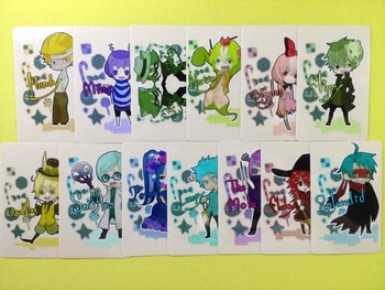 淘宝网推荐: 动漫周边\/HTF拟人化欢乐树的朋友们\/万圣节纪念卡贴套装