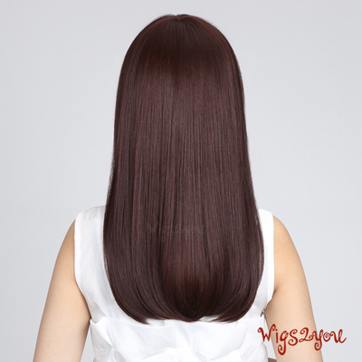 [品牌钜惠] wigs2you品牌假发 女生高温丝长直发 斜刘海修脸披肩发