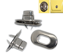 8“x14 10SetsSilverTonePurseTwistTurnLock28x37mm