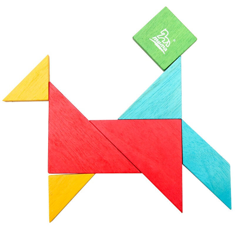 益智小学生大号七巧板拼图玩具儿童拼版 七巧