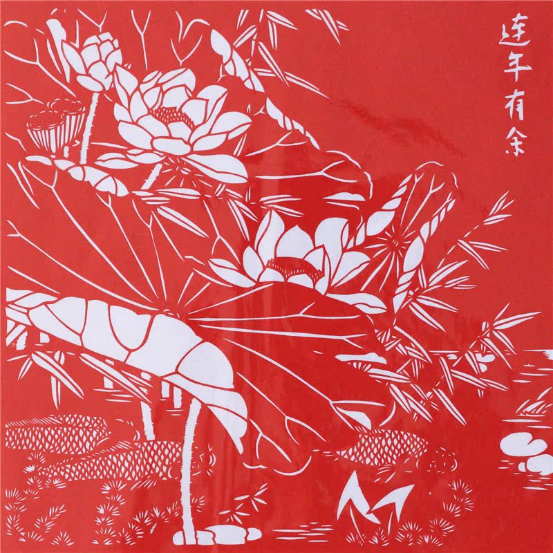 细致花鸟剪纸精美剪纸画 25年老师傅的作品