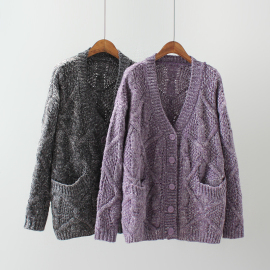 [宽松紫色麻花毛衣]评价 紫色英文怎么样