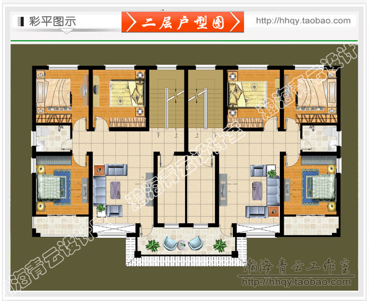 农村三兄弟房子户型图,三兄弟三拼楼房户型图,二层三拼别墅效果图(第13页)_大山谷图库