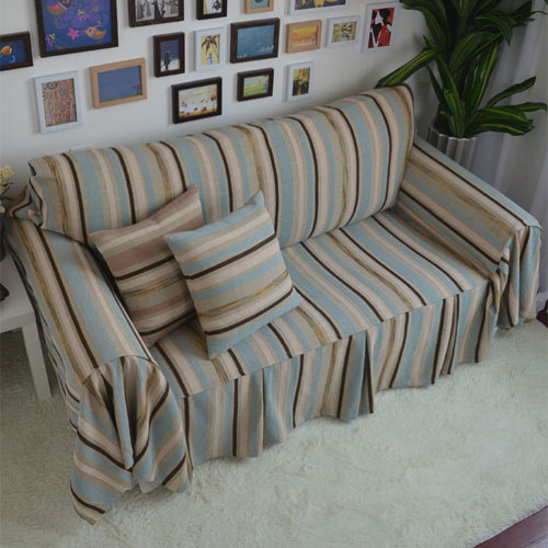 美式乡村复古做旧沙发巾冬季布料沙发套 沙发罩 沙发盖布 可定做
