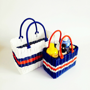 塑料编织筐购物篮