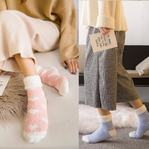 加厚保暖袜珊瑚绒袜