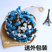 DIY手工材料 满天星制作包 学生手工课 皱纹纸花 满天星花束材料