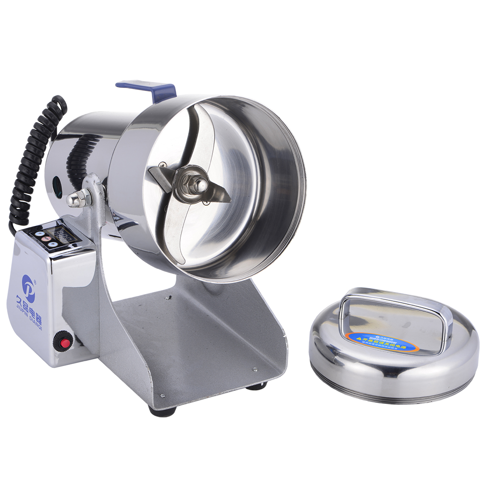 久品400克电子版螺纹盖中药粉碎机家用电动磨