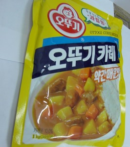 韩国原装进口咖喱粉 不倒翁微辣味百岁咖喱粉