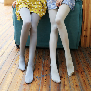 中厚防勾丝灰色连裤袜